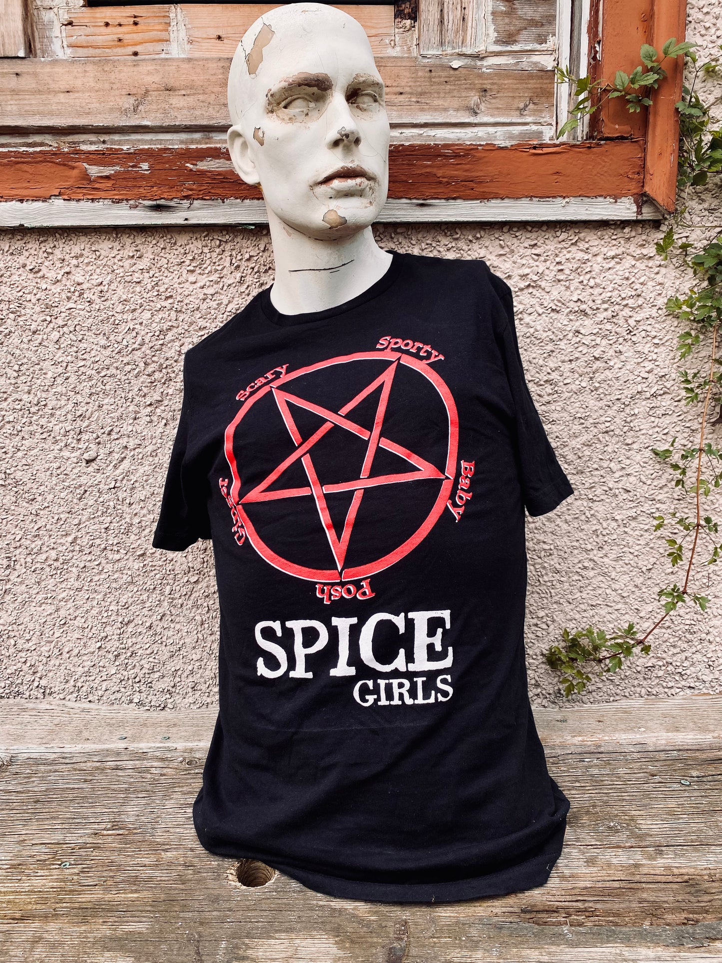 Satanic Spice Girls t-shirt.
