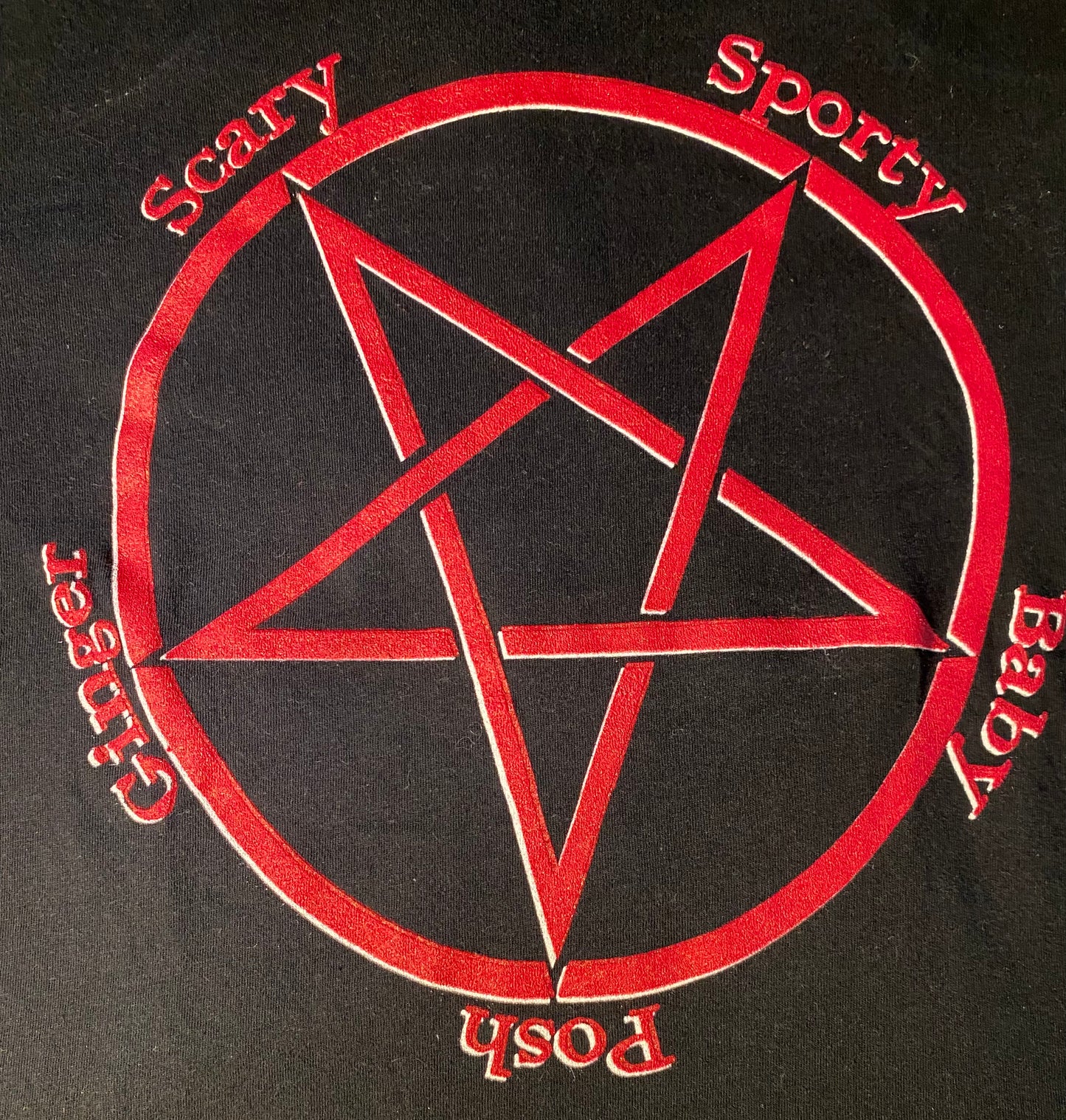 Satanic Spice Girls t-shirt.