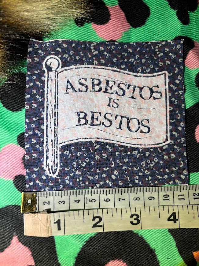 Asbestos is Bestos sew on patch