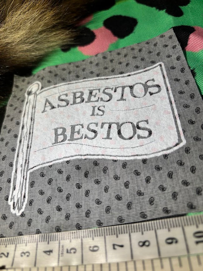 Asbestos is Bestos sew on patch