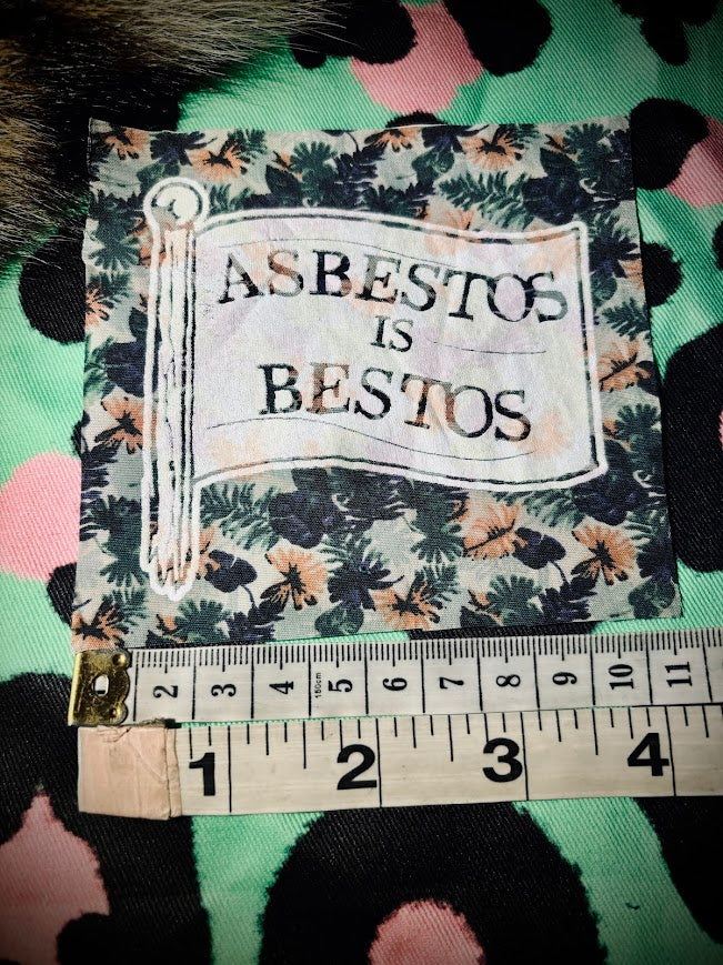 Asbestos is Bestos sew on patch