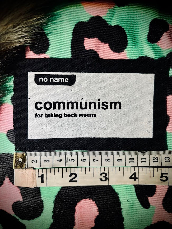 No Name, No Frills Communism patch