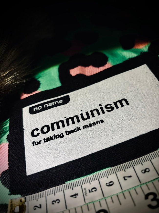 No Name, No Frills Communism patch