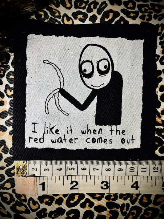 Salad Fingers sew on patch. I like it when the red water comes out.