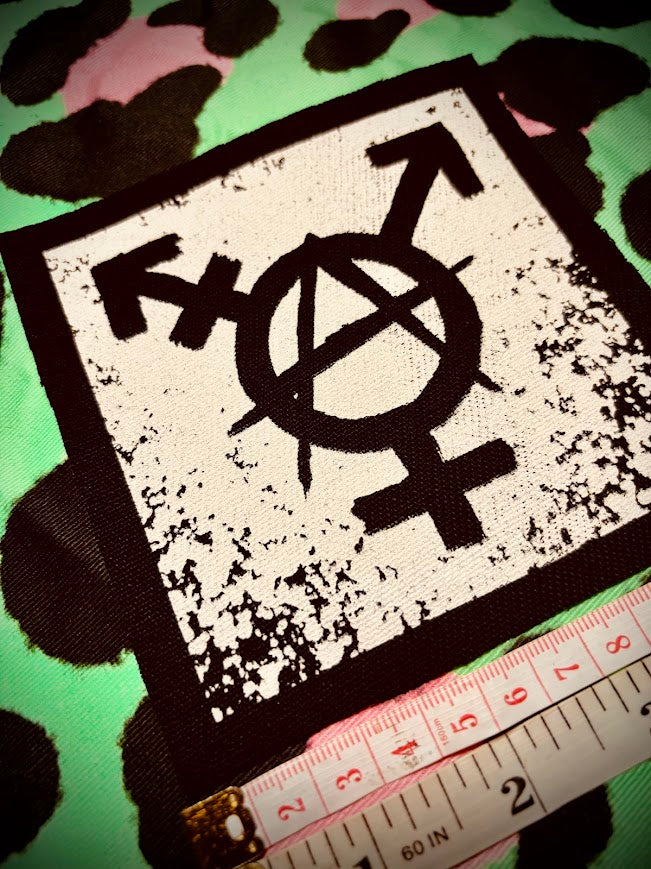 Trans-anarchy sew on patch