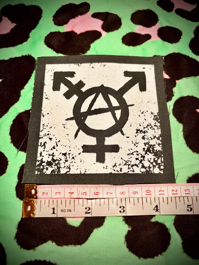 Trans-anarchy sew on patch