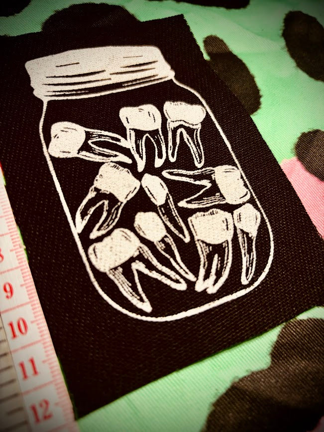 Jar of Teeth sew on patch