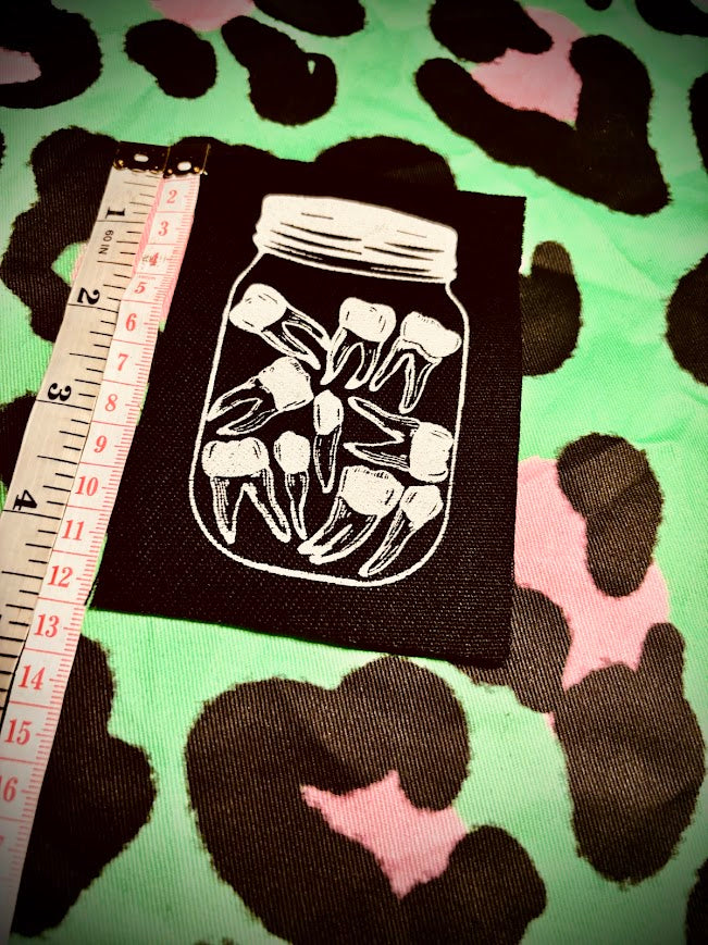 Jar of Teeth sew on patch