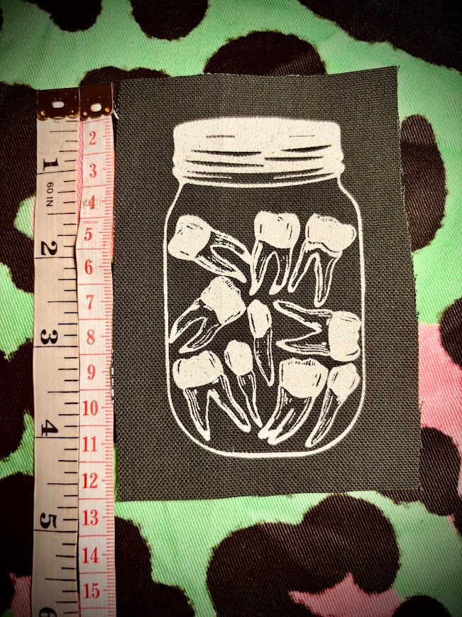 Jar of Teeth sew on patch