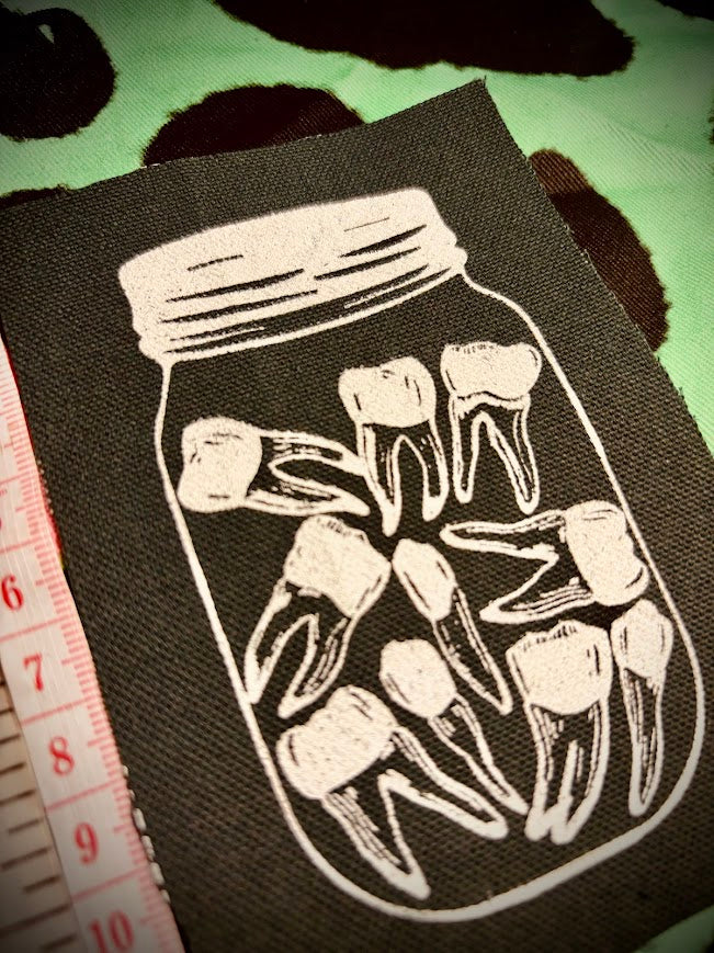 Jar of Teeth sew on patch