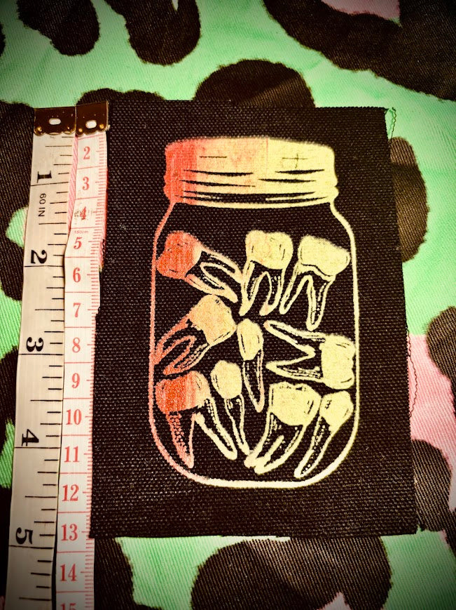 Jar of Teeth sew on patch