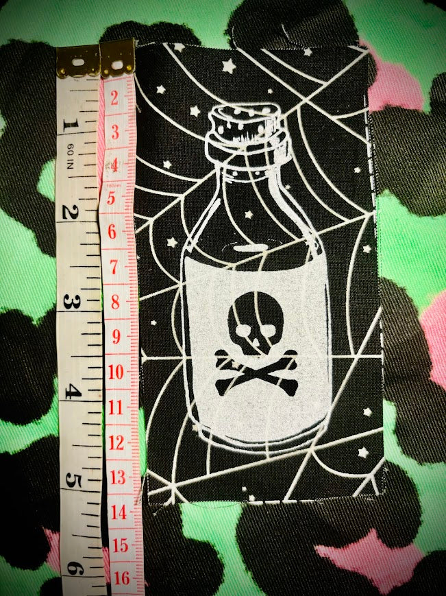 Little bottle of poison sew on patch