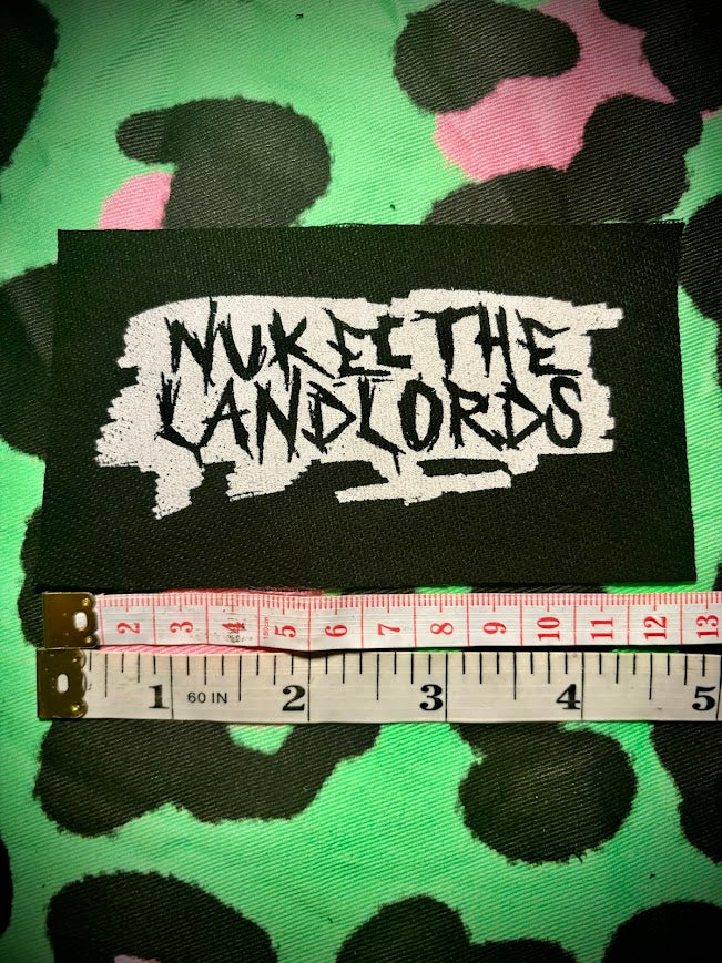 Nuke the Landlords sew on patch