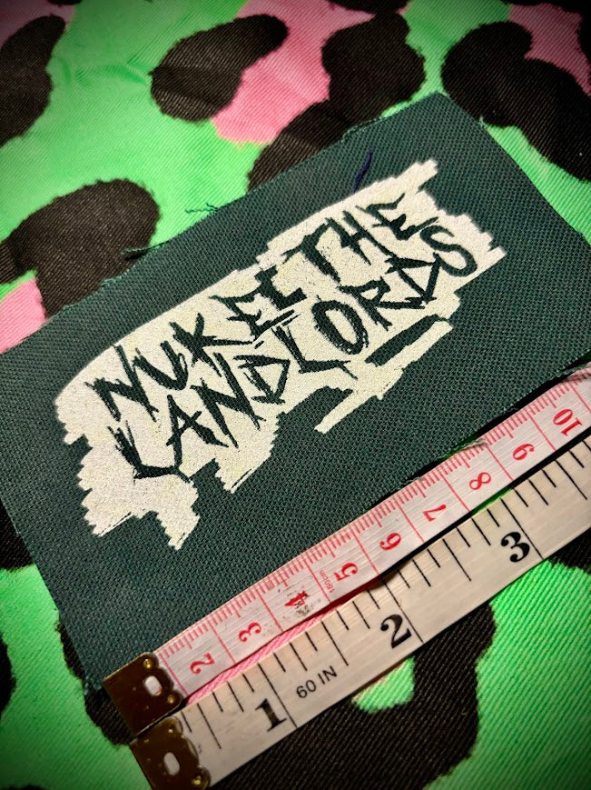 Nuke the Landlords sew on patch