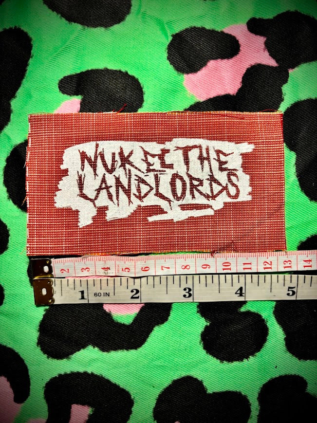 Nuke the Landlords sew on patch