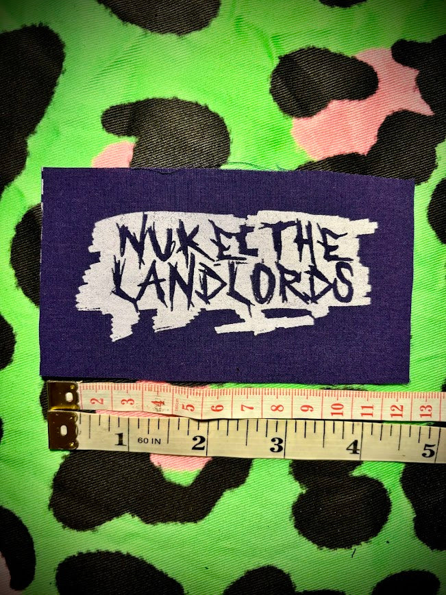 Nuke the Landlords sew on patch