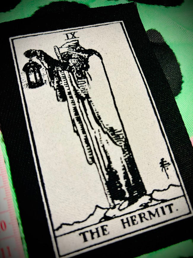 The Hermit tarot card sew on patch