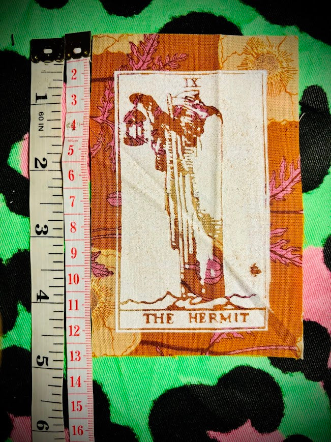 The Hermit tarot card sew on patch