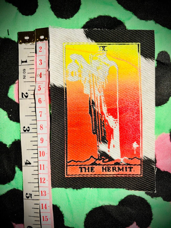 The Hermit tarot card sew on patch