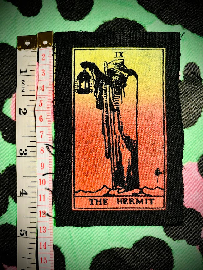 The Hermit tarot card sew on patch