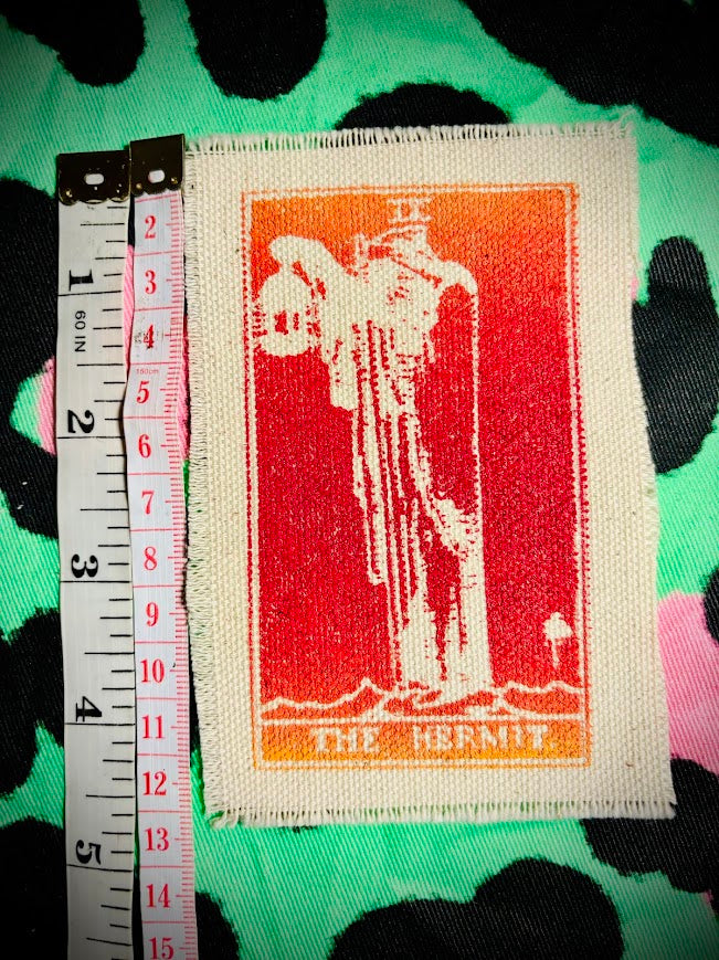 The Hermit tarot card sew on patch