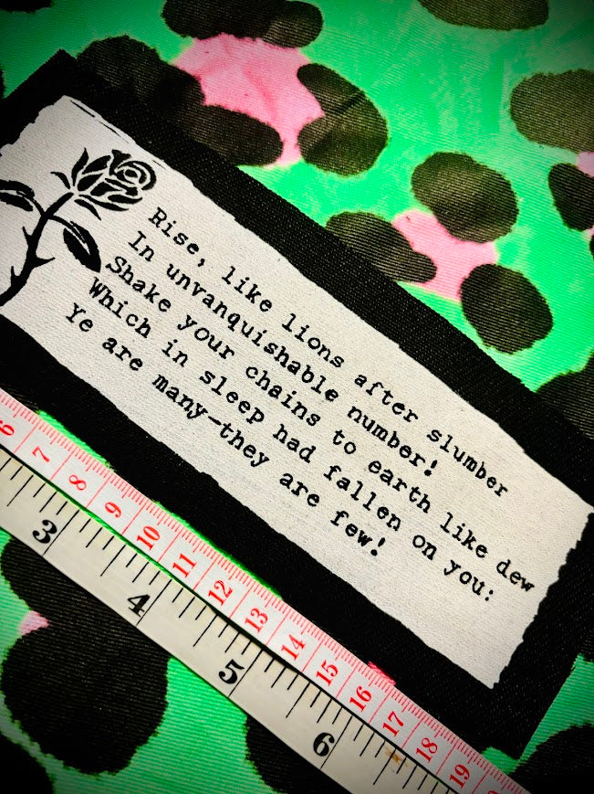 The Masque of Anarchy poem patch