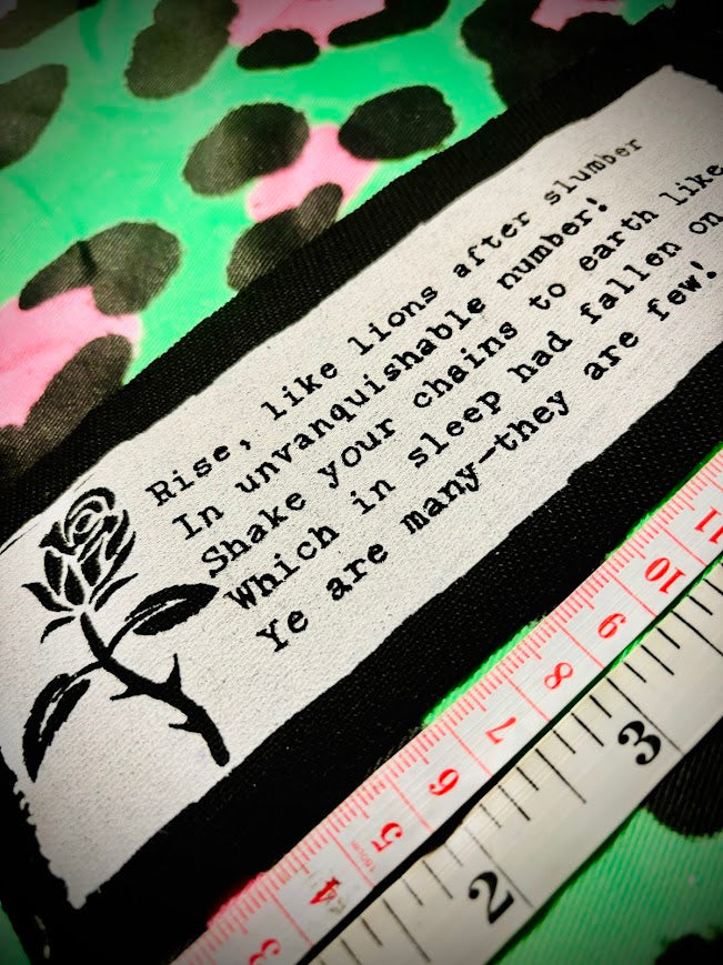 The Masque of Anarchy poem patch