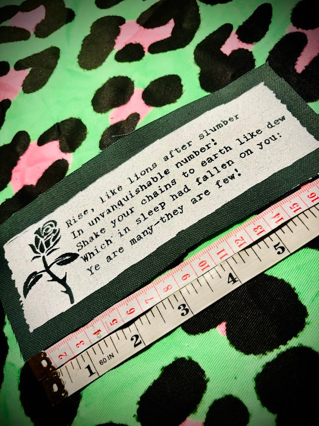 The Masque of Anarchy poem patch