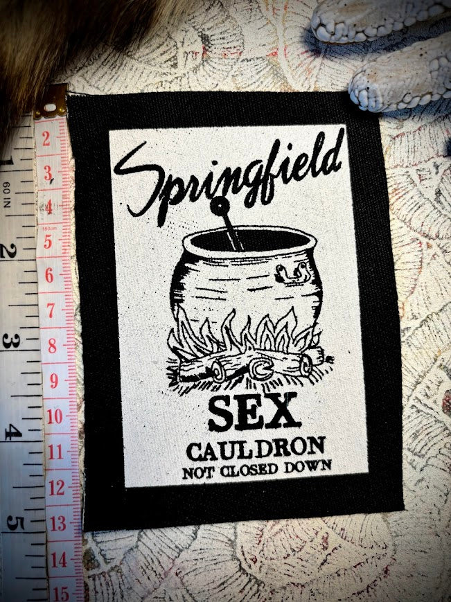 Springfield Sex Cauldron. Tourist patch from the Simpsons.