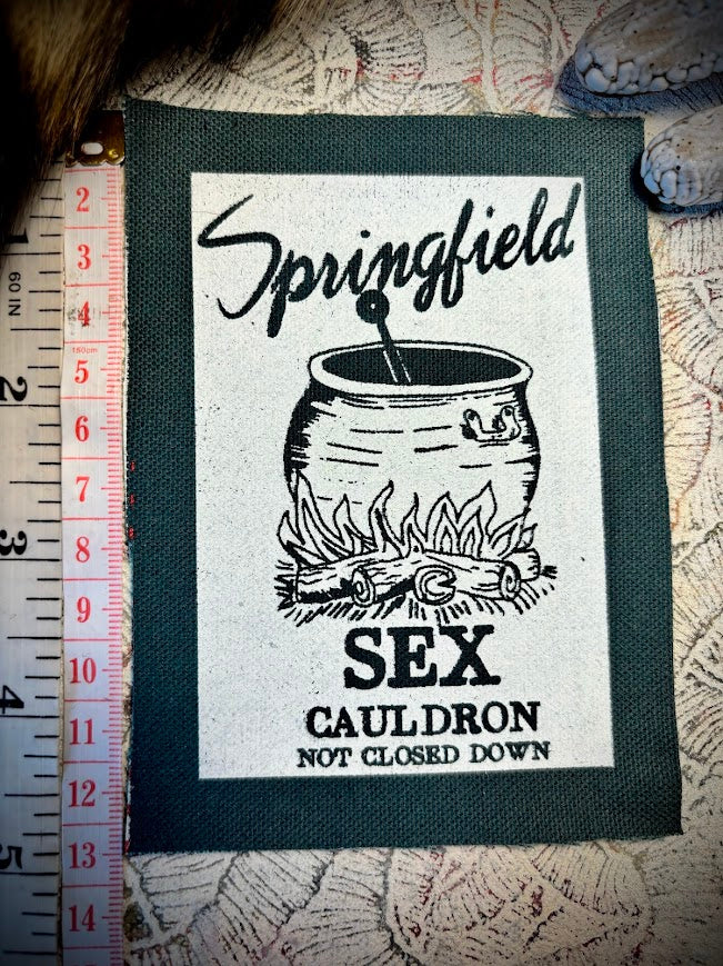 Springfield Sex Cauldron. Tourist patch from the Simpsons.