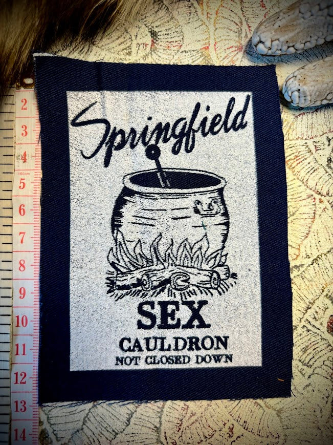 Springfield Sex Cauldron. Tourist patch from the Simpsons.