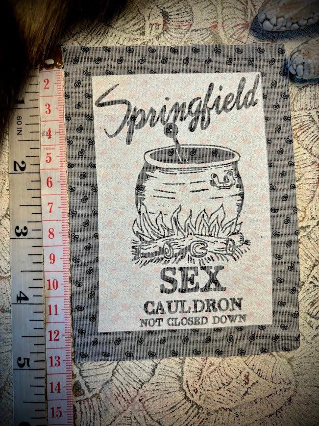 Springfield Sex Cauldron. Tourist patch from the Simpsons.