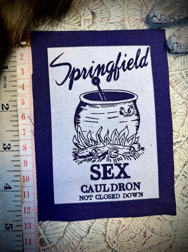 Springfield Sex Cauldron. Tourist patch from the Simpsons.