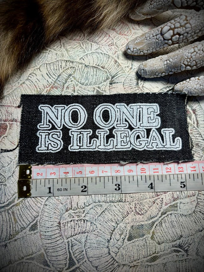 No one is illegal sew on patch