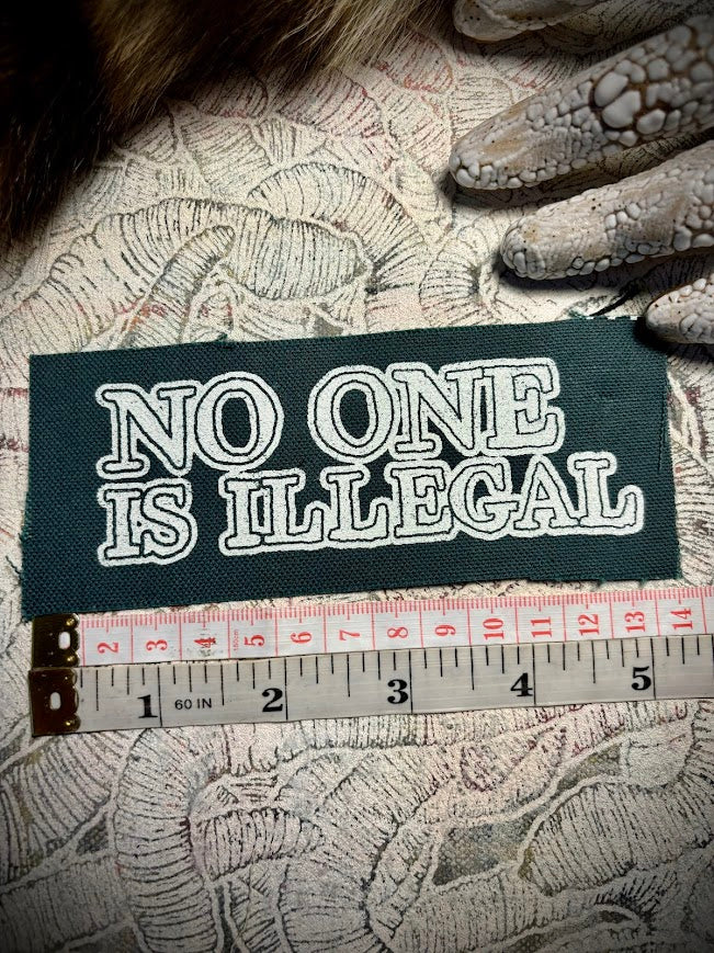 No one is illegal sew on patch