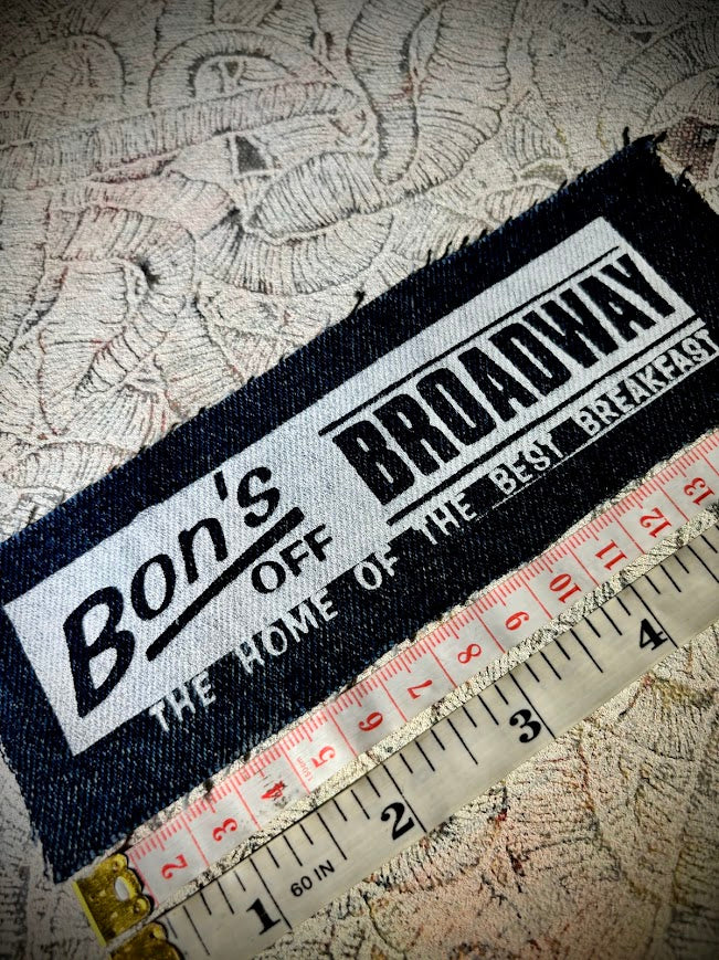 Bon's Off Broadway East Vancouver sew on patch.