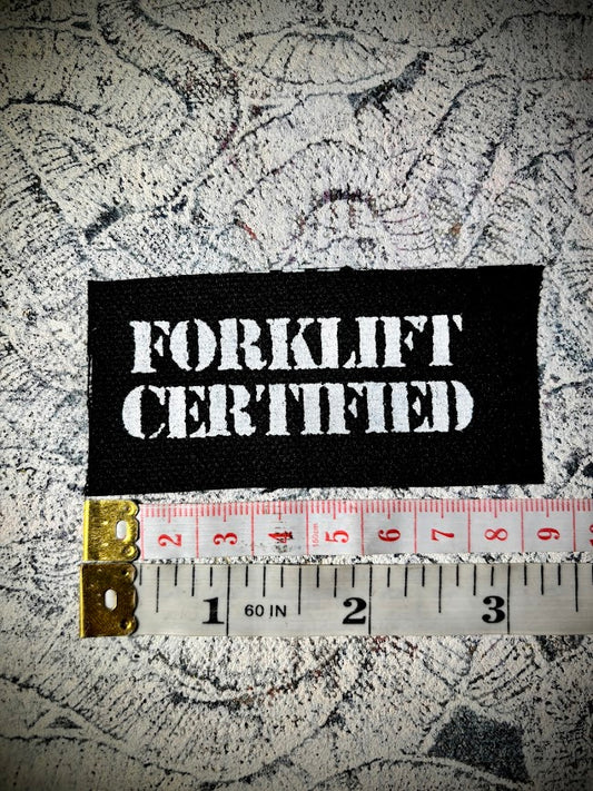 Forklift Certified mini patch