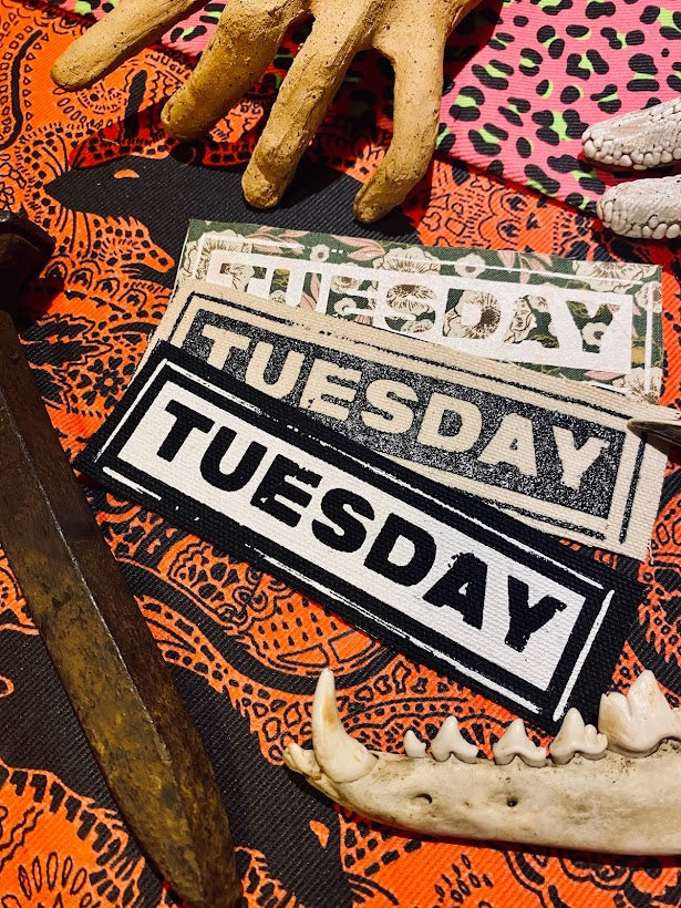 Tuesday! sew on patch