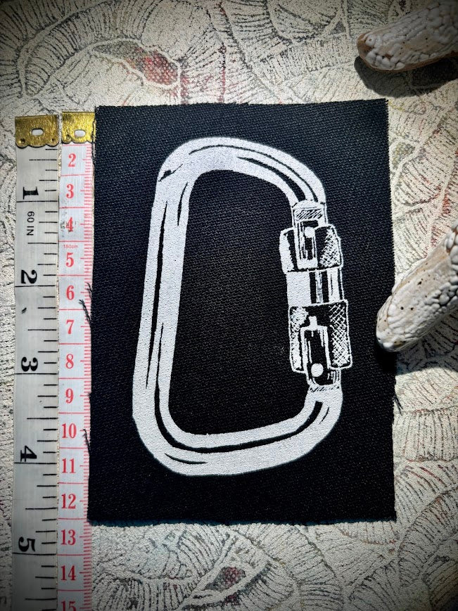 Carabiner sew on patch