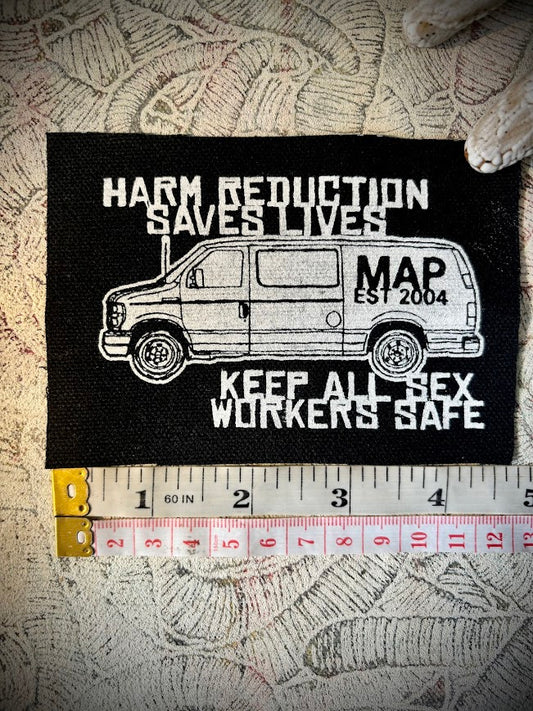 FUNDRAISER patch | MAP Van | Harm Reduction Saves lives