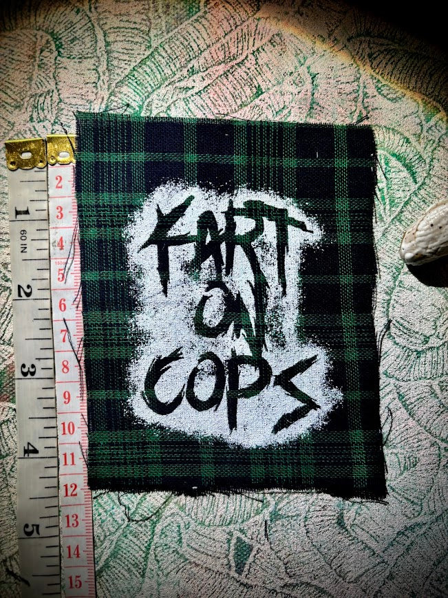 Fart on cops sew on patch