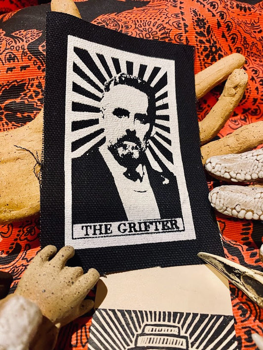 The Grifter tarot card sew on patch, featuring Jordan B Peterson