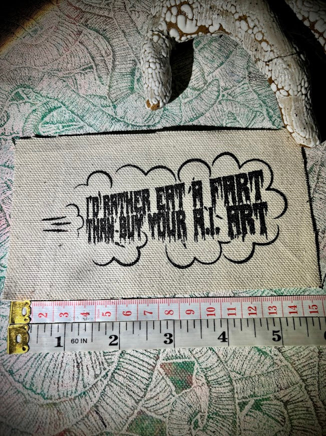 patch: I'd rather eat a fart then buy your A.I. art