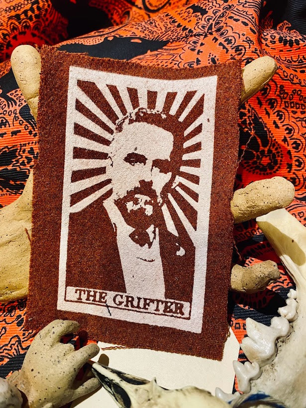 The Grifter tarot card sew on patch, featuring Jordan B Peterson