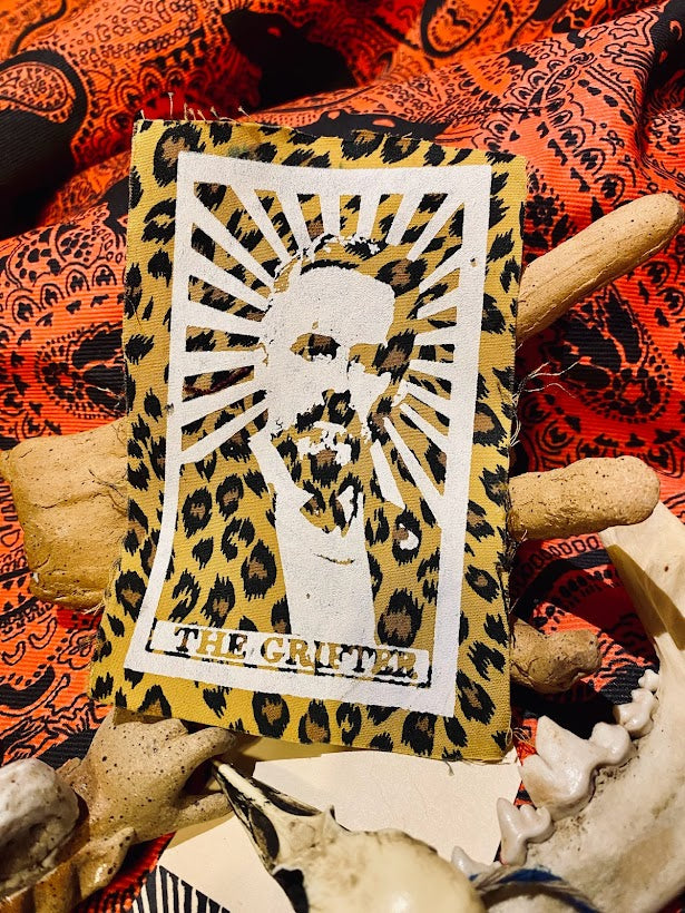 The Grifter tarot card sew on patch, featuring Jordan B Peterson