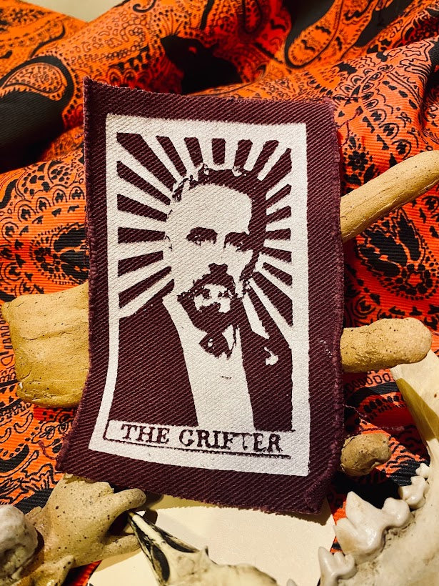 The Grifter tarot card sew on patch, featuring Jordan B Peterson