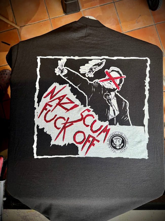 Elon Musk, Fuck off Nazi Scum t-shirt