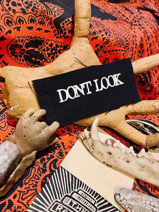 Don't Look! tiny mini small little patch.