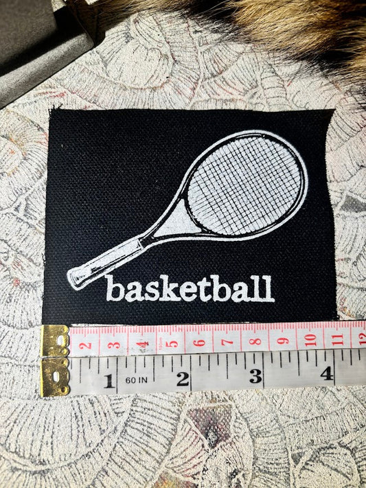 Basketball Racket sports fan patch
