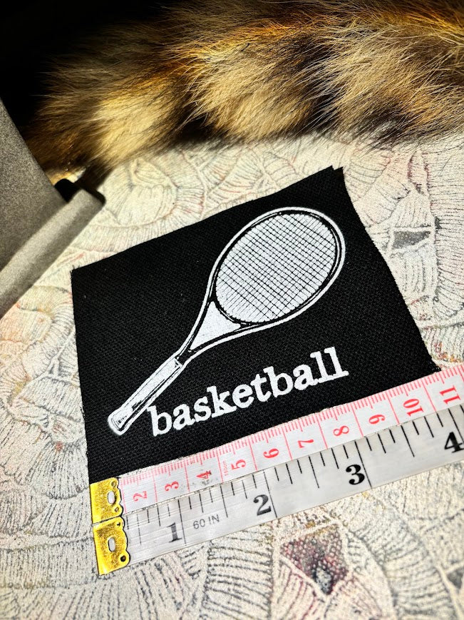 Basketball Racket sports fan patch